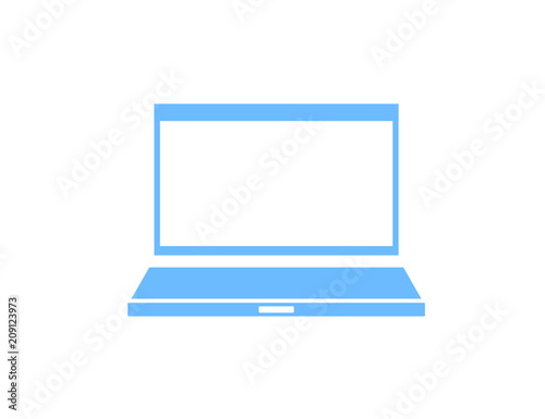 Modern laptop icon