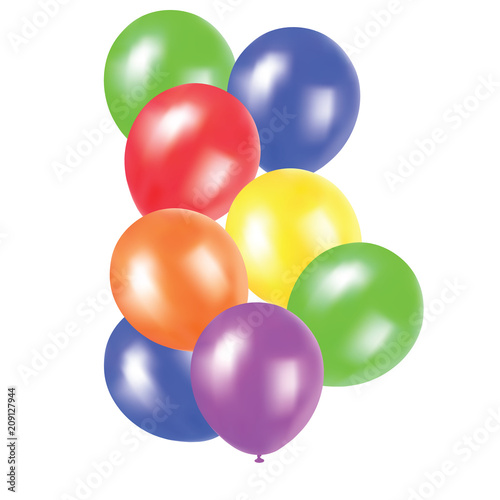 Realistic vector balloons