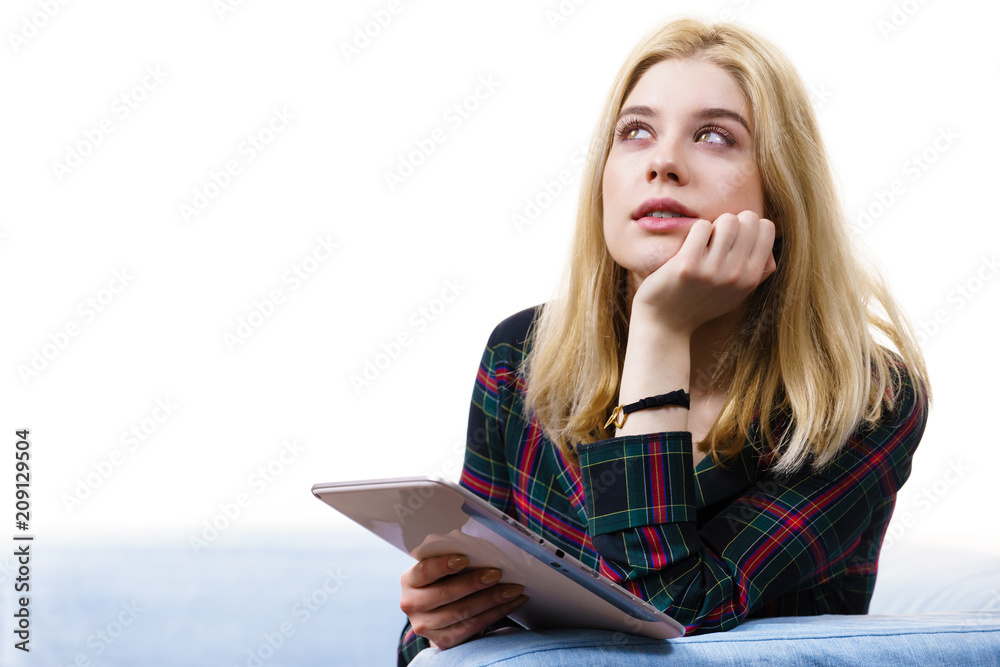 Young woman using tablet Young woman using tablet
