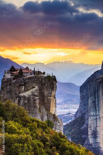 Monastery of the Holy Trinity i in Meteora, Greece photo