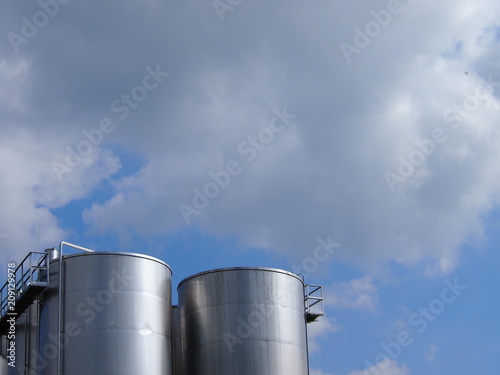 cisterne, silos in acciaio photo