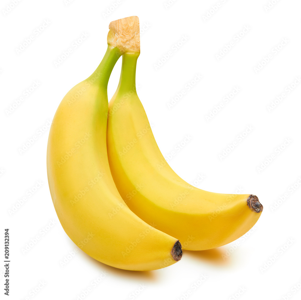 Bunch of bananas isolated