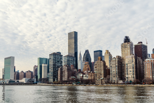 Skyline of NYC from the Roosvelt island