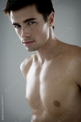 Model Strong Stylish Male Portrait