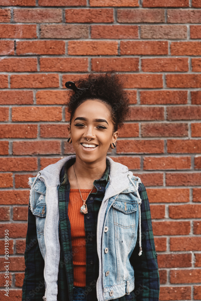 Portraits of a diverse couple in their early twenties Portraits of a diverse couple in their early twenties