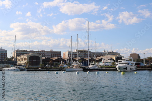 Canvas Print Port of Valencia Spain Mediterranean Sea