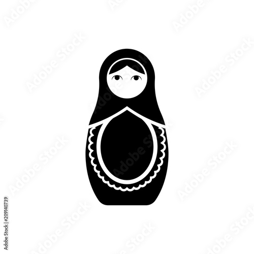  matryoshka vector icon.