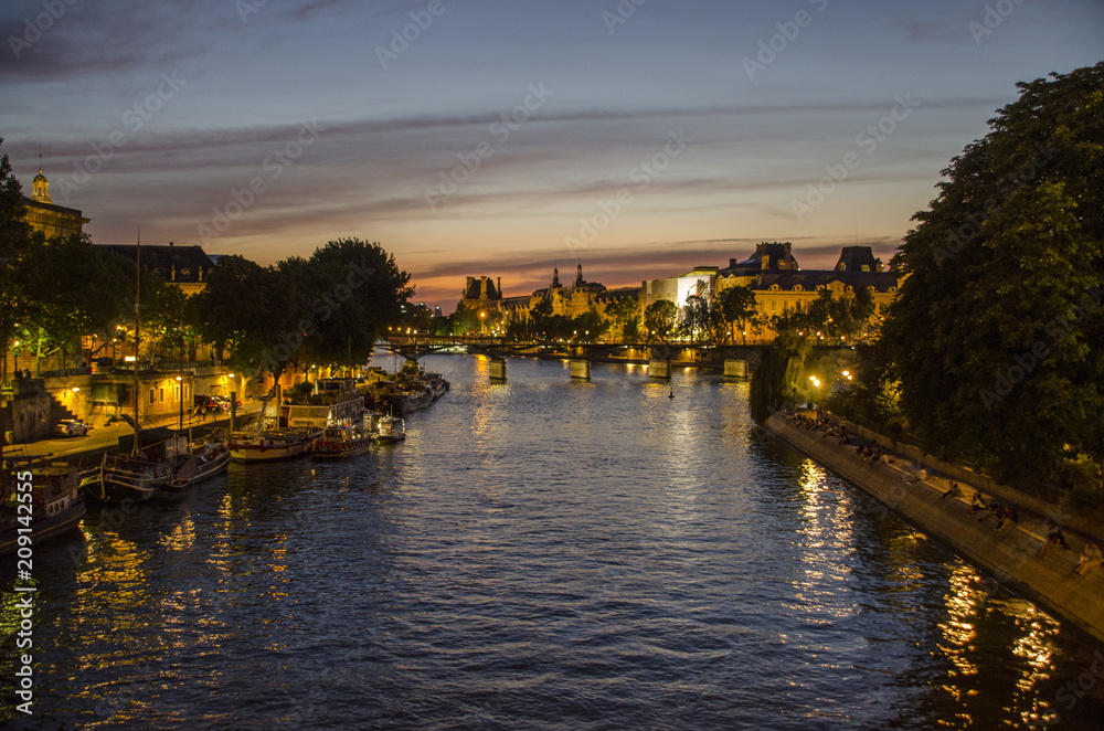 Seine River Sunset
