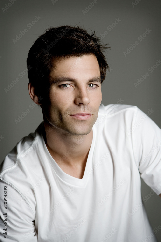 Fototapeta premium Model Strong Stylish Male Portrait