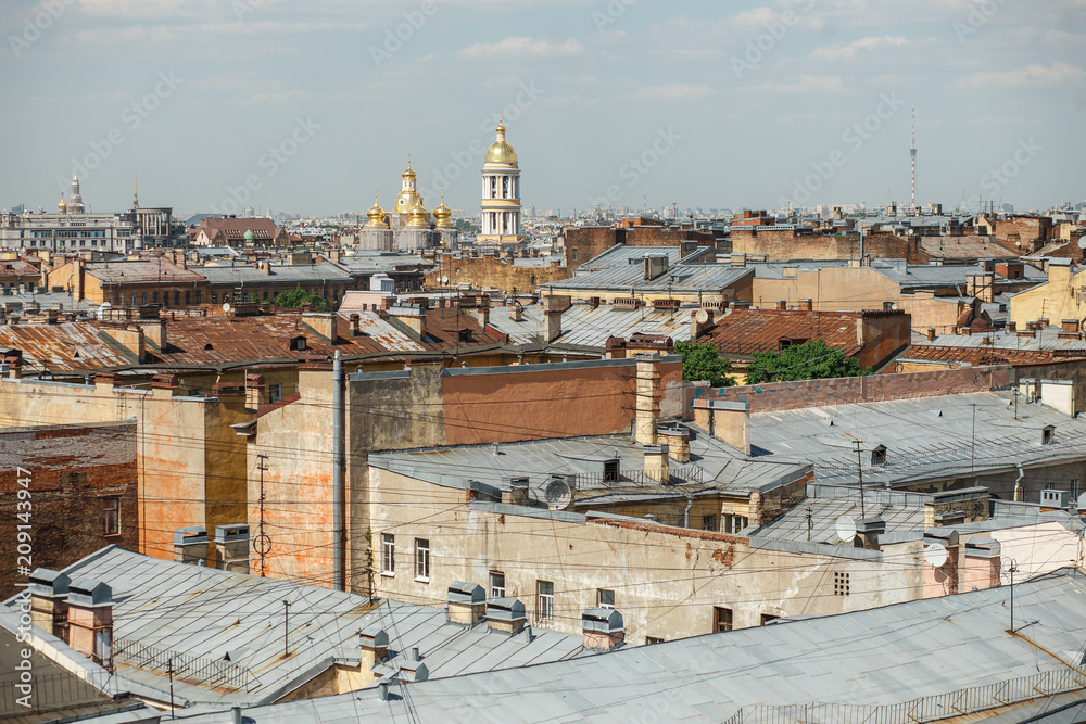 Fototapeta premium Roofs of Saint-Petersburg