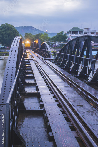 Bridge over the River Kwai with atmosphere after rain /Thailand © Teerayuth