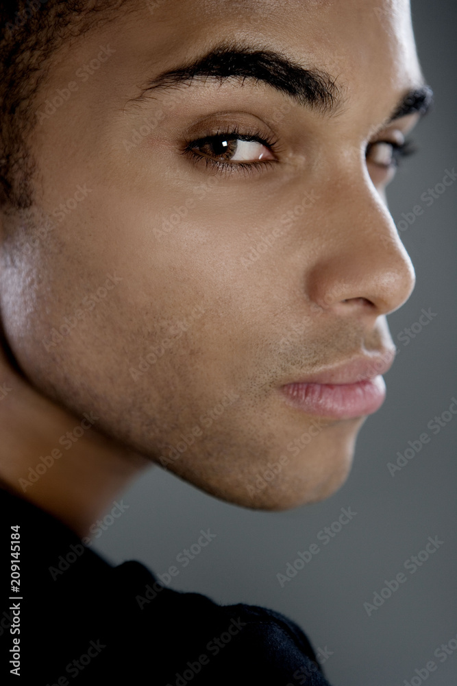 Fototapeta premium Model Strong Stylish Male Portrait