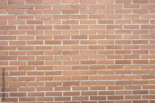 Wall of orange brick