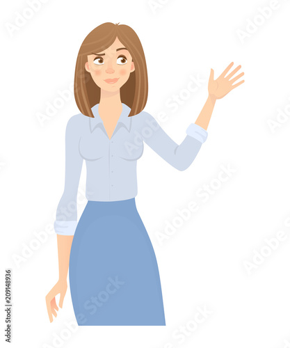 business woman isolated