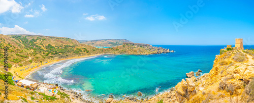 Ghajn Tuffieha bay on Malta photo