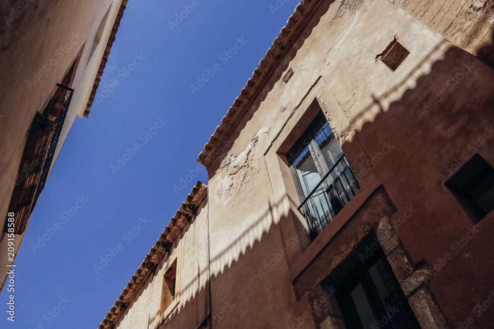 Facade of a mediterranean house Facade of a mediterranean house