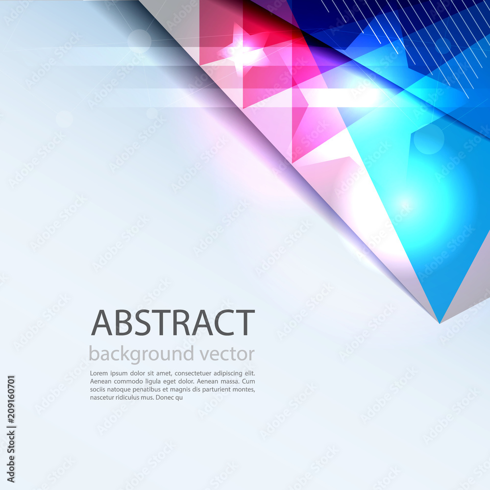 Fototapeta premium Vector of abstract geometric pattern and background for your presentation.
