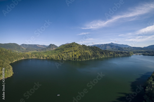 Mineral Lake Pacific Northwest High Angle