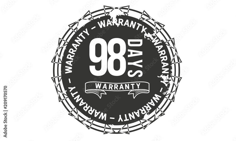 Fototapeta premium 98 days warranty icon stamp