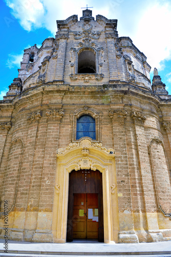 church of san giuseppe nardò built in 1758 in baroque style salento italy