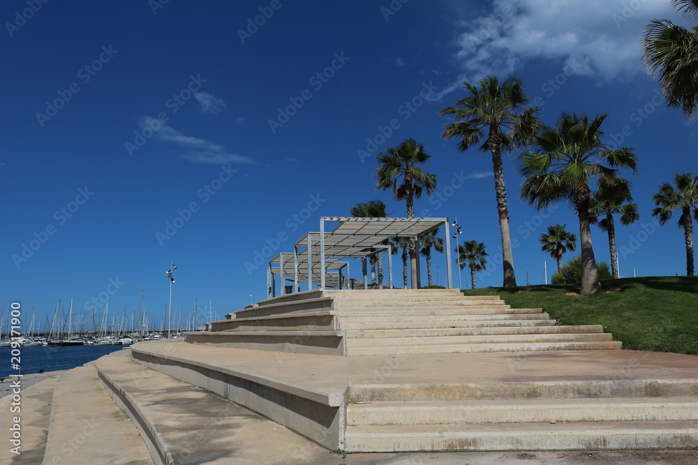 Fototapeta premium Port of Valencia Spain Mediterranean Sea
