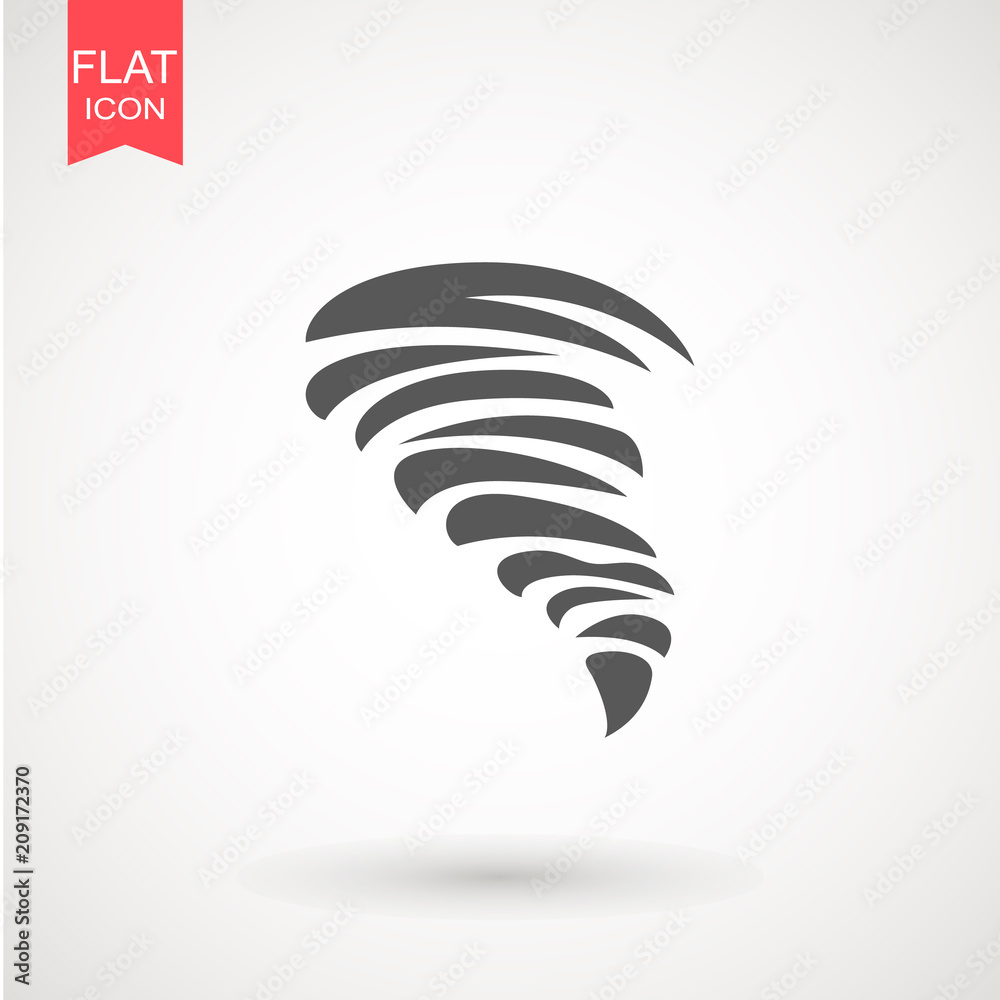 Tornado icon. Tornado storm icon isolated on white background. Typhoon, cyclone and hurricane simple vector illustration. Tornado icon. Tornado storm icon isolated on white background. Typhoon, cyclone and hurricane simple vector illustration.