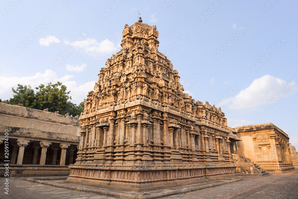 Brihadishvara Temple an UNESCO World Heritage Site known as the Great Living Chola Temples, Thanjavur, Tamil Nadu, India