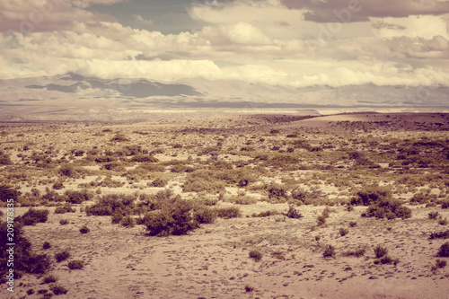 Desert landscape in Bolivia photo