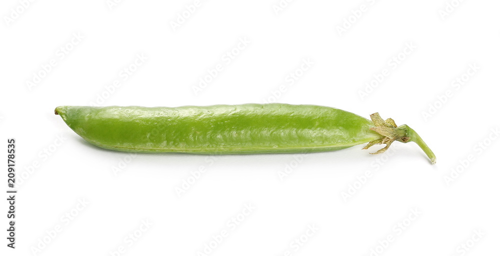 Fresh green pea pod isolated on white background Fresh green pea pod isolated on white background