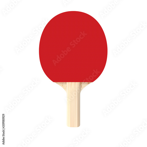 Realistic vector table tennis racket