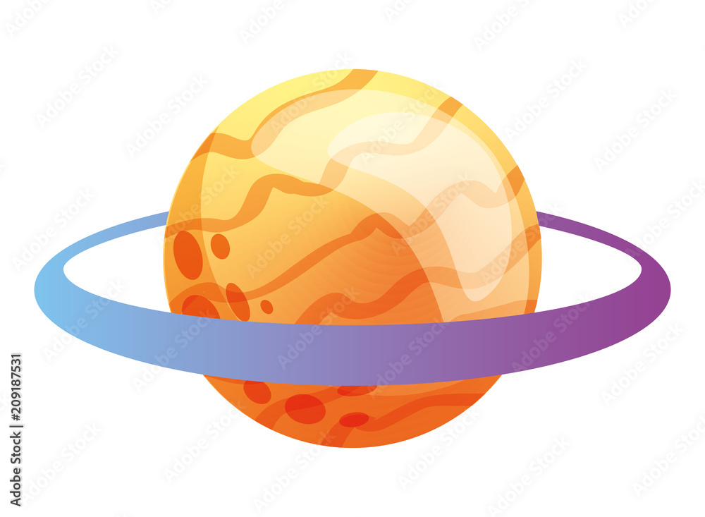saturn planet solar system astronomy vector illustration saturn planet solar system astronomy vector illustration