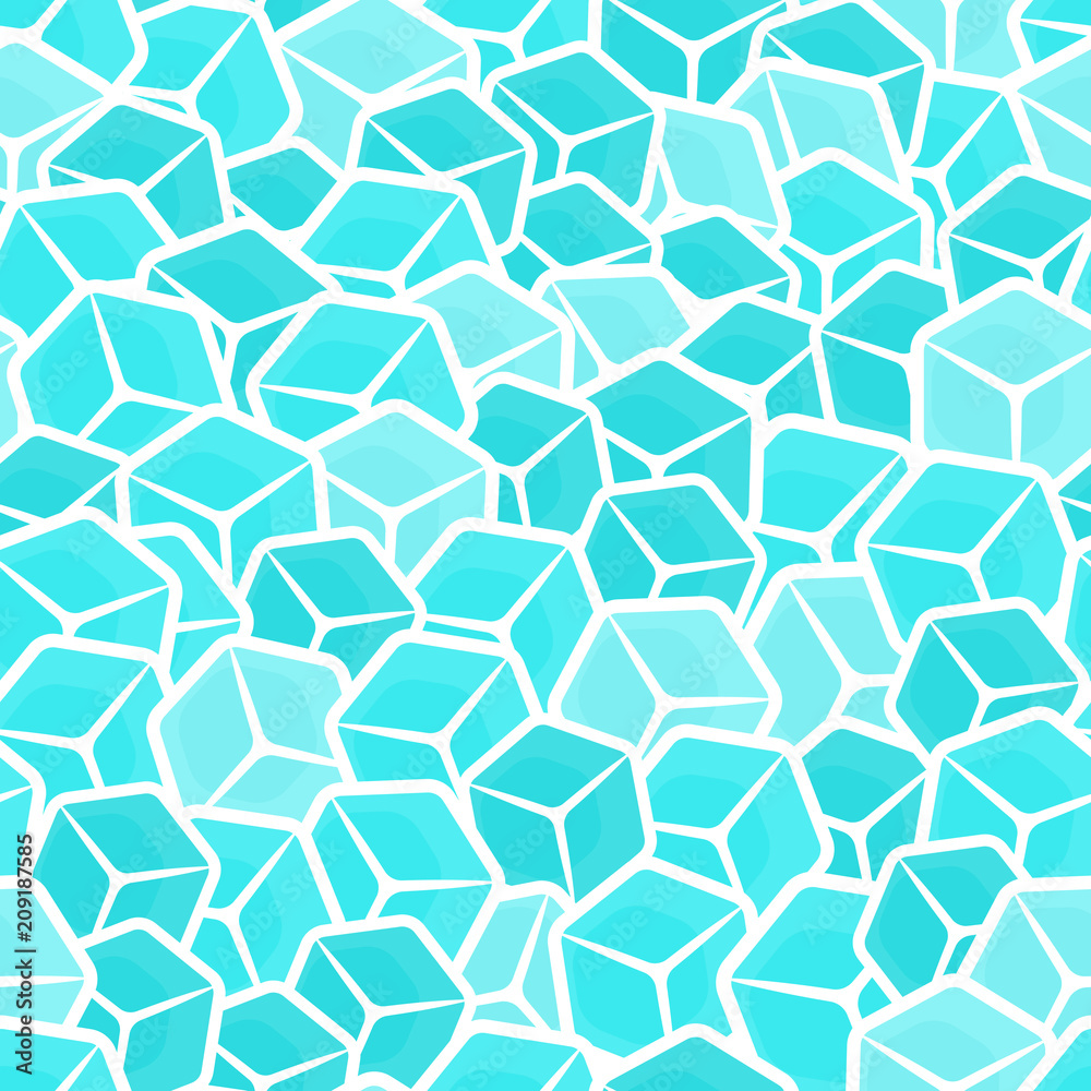 Vector ice cubes Vector ice cubes