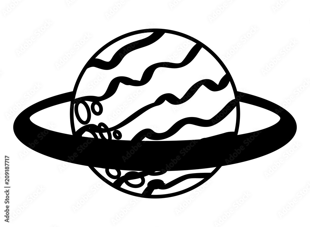 saturn planet solar system astronomy vector illustration saturn planet solar system astronomy vector illustration