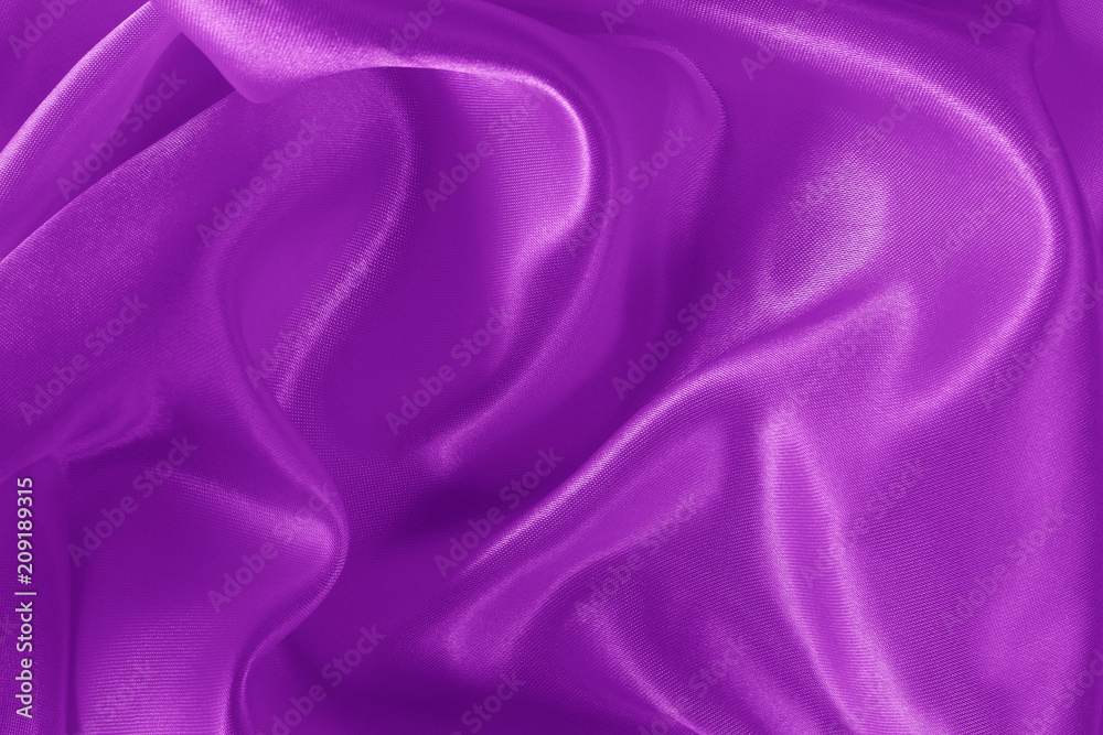 Fototapeta premium Purple fabric texture for background and design, beautiful pattern of silk or linen.