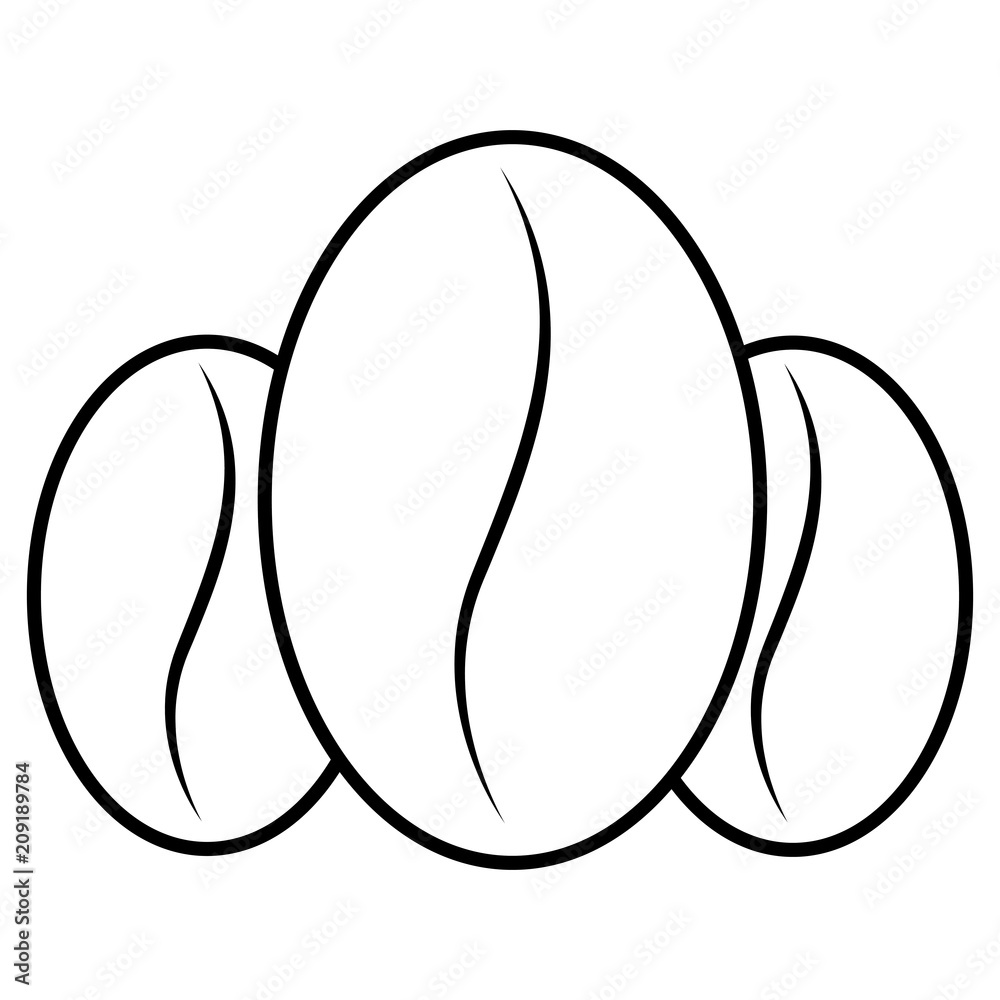 coffee beans aroma fresh image vector illustration outline coffee beans aroma fresh image vector illustration outline