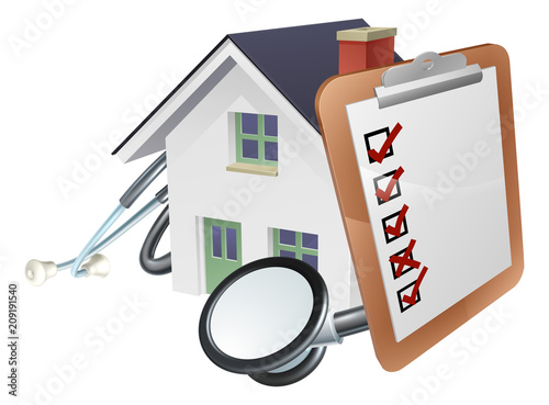 House Stethoscope Clip Board Concept