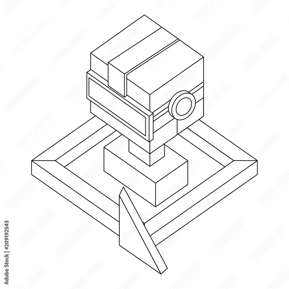 boy using vr goggles 360 degree design vector illustration thin line boy using vr goggles 360 degree design vector illustration thin line