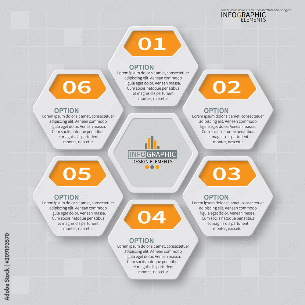 Abstract 3D Paper Infographics