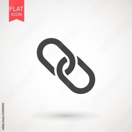 Chain Icon in trendy flat style isolated on grey background. Connection symbol for your web site design, logo, app, UI. Vector illustration, EPS10