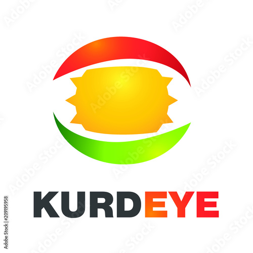 Kurdish Flag, allay Kurdistan, Kurd u Kurdistan, logo, flag photo