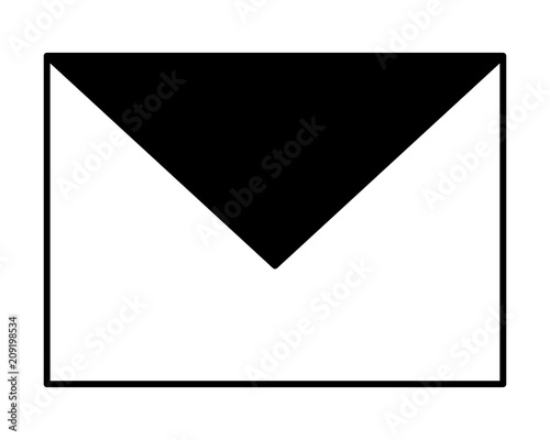 envelope mail isolated icon vector illustration design