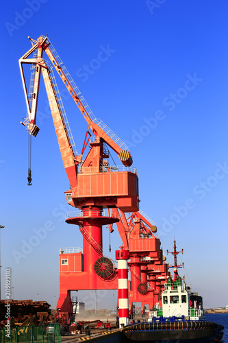 Port crane work