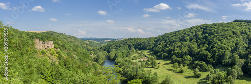 France, Auvergne, Allier, Sioule valley in Chouvigny