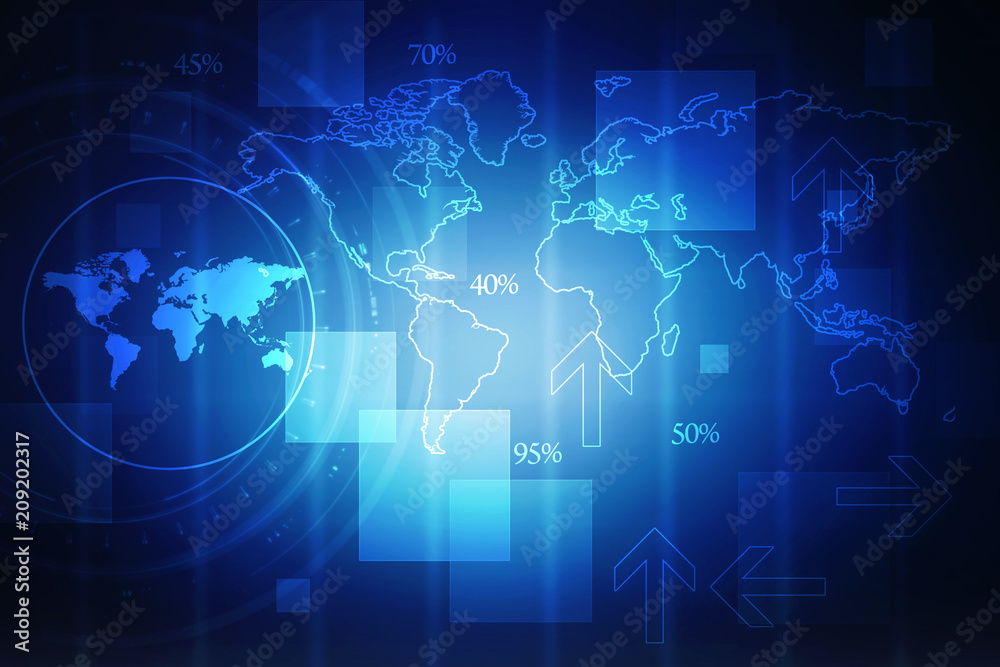 2D Digital Abstract Business Networking background 2D Digital Abstract Business Networking background