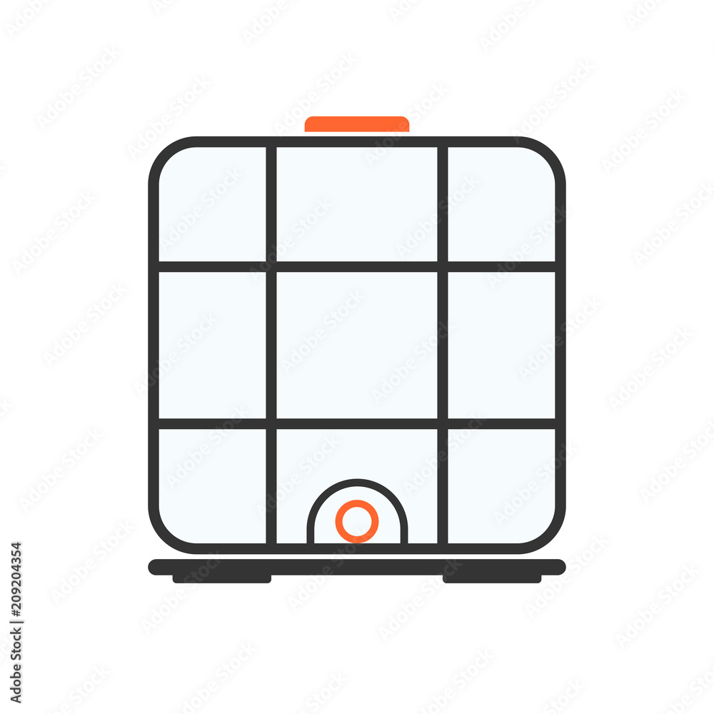 Naklejka premium ibc container icon.