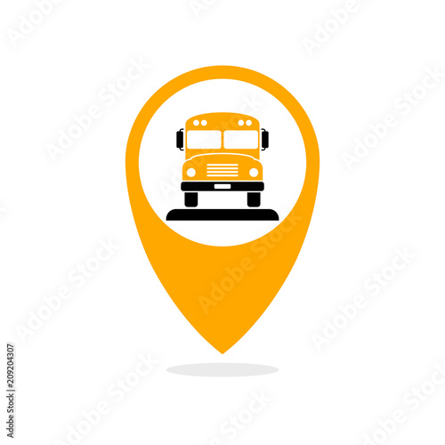 Shool bus tracking icon