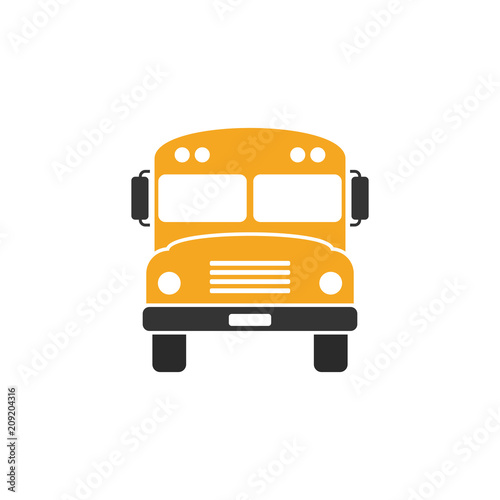 School bus front view