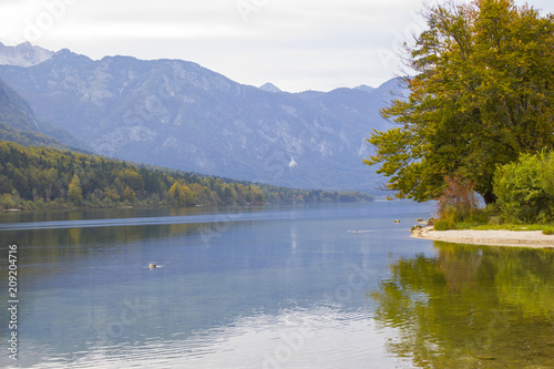 Fototapeta Naklejka Na Ścianę i Meble -  Bohinj lake in Slovenia