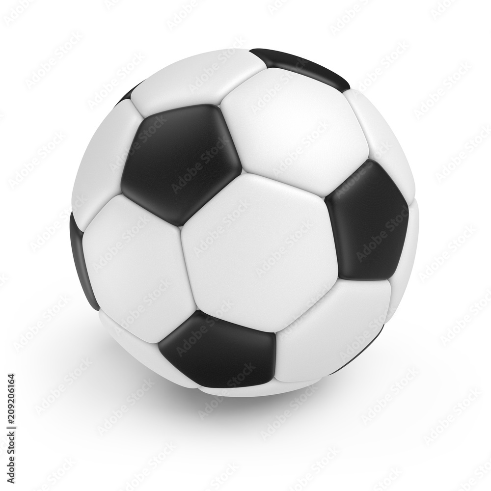 Classic Soccer Ball Isolated on White Background Classic Soccer Ball Isolated on White Background