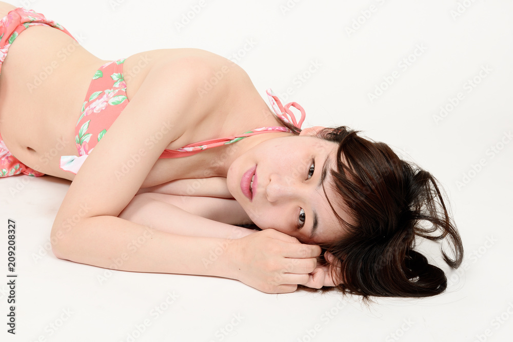 Obraz premium 水着姿の女性